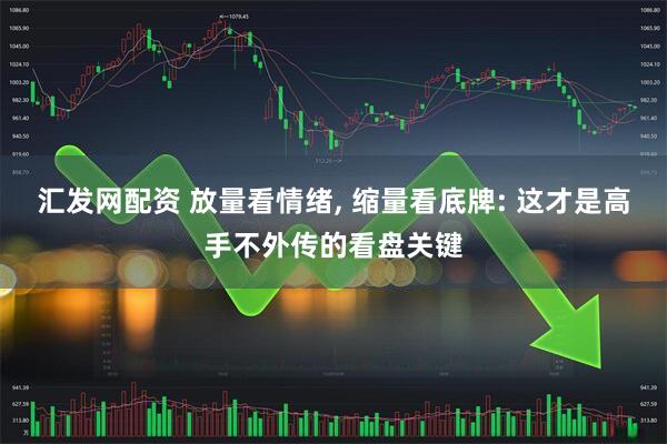 汇发网配资 放量看情绪, 缩量看底牌: 这才是高手不外传的看盘关键